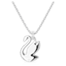 Swan pendant, Swan, Medium, Blue, Rhodium plated - Swarovski, 5660594