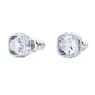 Clous d'oreilles Birthstone, Taille Carré, Mars, Bleues, Métal rhodié - Swarovski, 5660800