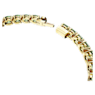 Matrix Tennis bracelet, Round cut, Green, Gold-tone plated - Swarovski, 5660912