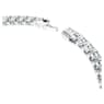 Matrix Tennis bracelet, Round cut, Blue, Rhodium plated - Swarovski, 5660914