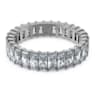 Matrix Ring, Baguette-Schliff, Grau, Rutheniert - Swarovski, 5661469