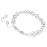 Mesmera bracelet, Mixed cuts, White, Rhodium plated