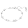 Bransoletka Mesmera, Szlify różnorodne, Wzór rozproszony, Biała, Powłoka z rodu - Swarovski, 5661530