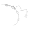 Mesmera bracelet, Mixed cuts, Scattered design, White, Rhodium plated - Swarovski, 5661530