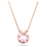 Bella V Anhänger, Rundschliff, Rosa, Roségold-Legierungsschicht - Swarovski, 5662088