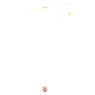 Bella V จี้สร้อยคอ, เจียระไนทรงกลม, ชมพู, เคลือบโทนสีโรสโกลด์ - Swarovski, 5662088
