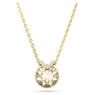 Bella V Anhänger, Rundschliff, Goldfarben, Goldlegierungsschicht - Swarovski, 5662091