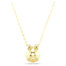 Bella V pendant, Round cut, Gold tone, Gold-tone plated - Swarovski, 5662091