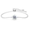 สร้อยข้อมือ Una Angelic, เจียระไนทรงสี่เหลี่ยมจัตุรัส, น้ำเงิน, เคลือบโรเดียม - Swarovski, 5662141