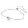 สร้อยข้อมือ Una Angelic, เจียระไนทรงสี่เหลี่ยมจัตุรัส, น้ำเงิน, เคลือบโรเดียม - Swarovski, 5662141