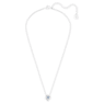 Collar Angelic, Talla cuadrada, Azul, Baño de rodio - Swarovski, 5662142