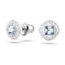 Una Angelic Ohrstecker, Kissenschliff, Blau, Rhodiniert - Swarovski, 5662143