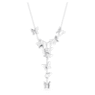 Naszyjnik Y Idyllia Lilia, Motyl, Niebieski, Powłoka z rodu - Swarovski, 5662179