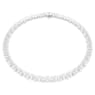 Collier Tennis Matrix, Taille poire, Blanc, Métal rhodié - Swarovski, 5662277