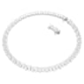 Collier Tennis Matrix, Taille poire, Blanc, Métal rhodié - Swarovski, 5662277