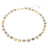 Stilla Tennis 項鏈, 混合式切割, 漸層色, 鍍金色色調 - Swarovski, 5662915