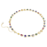 Stilla Tennis 項鏈, 混合式切割, 漸層色, 鍍金色色調 - Swarovski, 5662915