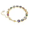 Stilla Tennis bracelet, Mixed cuts, Multicoloured, Gold-tone plated - Swarovski, 5662925