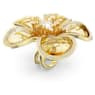 Idyllia cocktail ring, Flower, Yellow, Gold-tone plated - Swarovski, 5663075