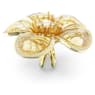 Idyllia cocktail ring, Flower, Yellow, Gold-tone plated - Swarovski, 5663075