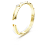 Bracelet-jonc Dextera, Tailles variées, Blanc, Placage de ton or - Swarovski, 5663260