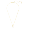 Dextera pendant, Mixed cuts, White, Gold-tone plated - Swarovski, 5663333