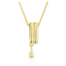 Dextera pendant, Mixed cuts, White, Gold-tone plated - Swarovski, 5663333