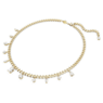 Colar Dextera, Branco, Lacado a dourado - Swarovski, 5663338