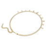 Colar Dextera, Branco, Lacado a dourado - Swarovski, 5663338