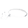 Imber Emily bracelet, Mixed round cuts, Blue, Rhodium plated - Swarovski, 5663394