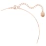 Nice Y pendant, Feather, White, Rose gold-tone plated - Swarovski, 5663485