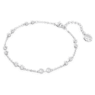 Šňůrka Swarovski Remix Collection, Kulatý výbrus, Bílá, Pokoveno rhodiem - Swarovski, 5663545