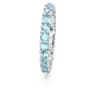 Matrix gyűrű, Körmetszéses, Kék, Ródium bevonattal - Swarovski, 5664428