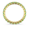 Matrix gyűrű, Körmetszéses, Zöld, Aranytónusú bevonattal - Swarovski, 5664433