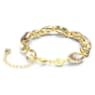 Elegance of Africa bracelet, Mixed cuts, Brown, Gold-tone plated - Swarovski, 5664794