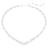 Mesmera Halskette, Verschiedene Schliffe, Weiß, Rhodiniert - Swarovski, 5665242