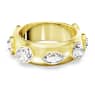 Dextera ring, Mixed cuts, White, Gold-tone plated - Swarovski, 5665485