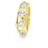 Dextera ring, Mixed cuts, White, Gold-tone plated - Swarovski, 5665485