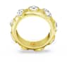 Dextera ring, Mixed cuts, White, Gold-tone plated - Swarovski, 5665485