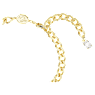 Braccialetto Imber, Taglio misto, Bianco, Placcato color oro - Swarovski, 5665830