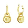 Dextera Drop-Ohrhänger, Rundschliff, Weiß, Goldlegierungsschicht - Swarovski, 5666023