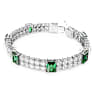 Matrix Tennis Armband, Blandade slipningar, Grön, Rodiumpläterad - Swarovski, 5666163
