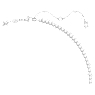 Matrix Tennis necklace, Mixed cuts, Pink, Rhodium plated - Swarovski, 5666165