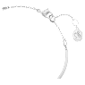 Luna bangle, Moon, White, Rhodium plated - Swarovski, 5666175