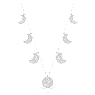 Luna Halsband, Mond, Weiß, Rhodiniert - Swarovski, 5666178