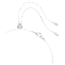 Luna Halsband, Mond, Weiß, Rhodiniert - Swarovski, 5666178