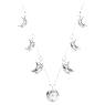 Luna Halsband, Mond, Weiß, Rhodiniert - Swarovski, 5666178