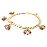 Zapestnica Idyllia, Pikapolonica, Rdeča, PVD zlatega odtenka - Swarovski, 5666238