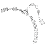 Matrix Tennis bracelet, Mixed cuts, Green, Rhodium plated - Swarovski, 5666422