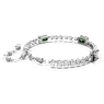 Matrix Tennis bracelet, Mixed cuts, Green, Rhodium plated - Swarovski, 5666422